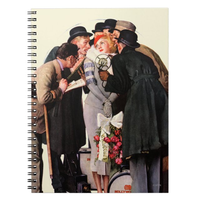 Cuaderno Actriz joven de Hollywood (Frente)