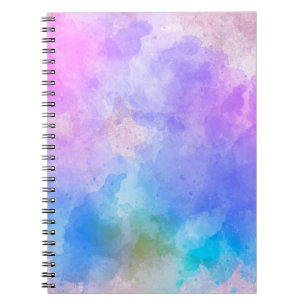 Cuaderno acuarela abstracta de arte de fondo