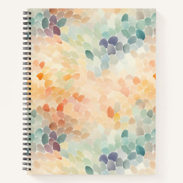 Cuaderno Acuarela abstracta en tonos pastel suaves