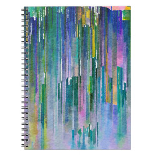 Cuaderno acuarela abstracta, fondo de pintura al óleo.