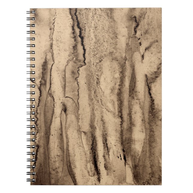Cuaderno acuarela abstracta sobre textura de papel. En Sepi (Frente)