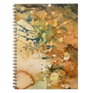 Cuaderno Acuarela abstracta y viejo fondo