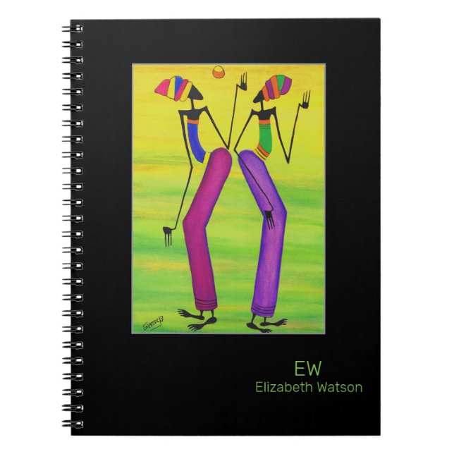 Cuaderno Acuarela, alegría y felicidad (Frente)