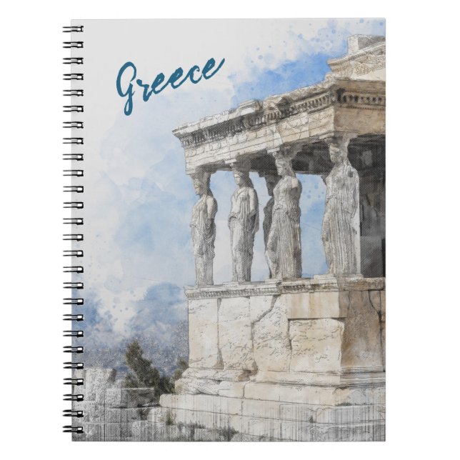 Cuaderno Acuarela Ancient Athens Ruins Notebook - grecia (Frente)