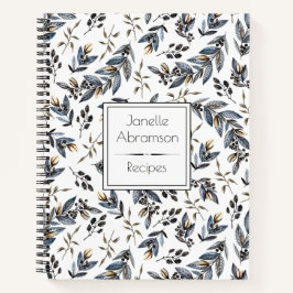 Cuaderno Acuarela Black Lees Berries Monograma Receta |