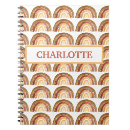 Cuaderno Acuarela Boho Pastel Niña Infantil Arcoíris Lindo