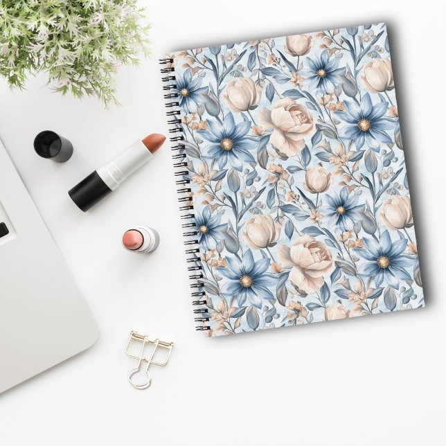 Cuaderno Acuarela Botánica Azul y Rubor (Subido por el creador)
