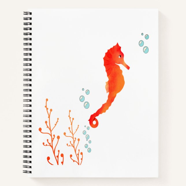 Cuaderno Acuarela Caballo de mar Mug - Cute Ocean Skyline (Anverso)