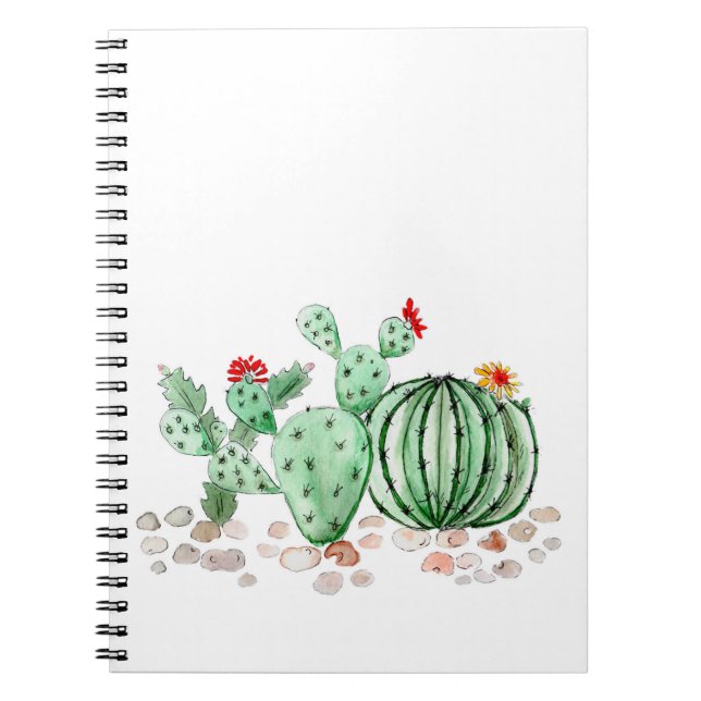 Cuaderno acuarela, cactus (Frente)