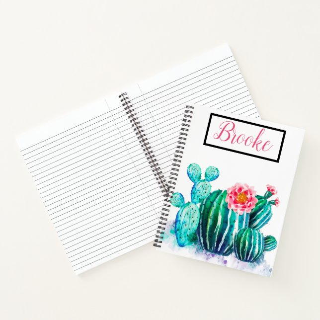 Cuaderno acuarela Cactus (Interior)