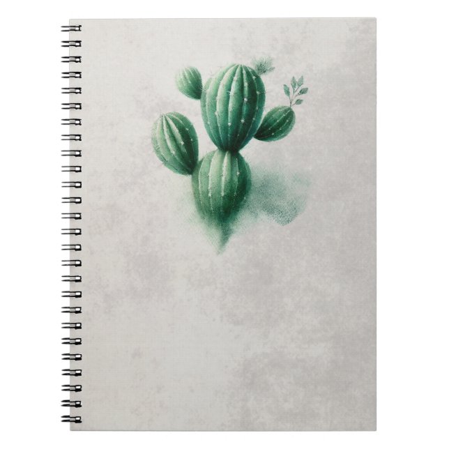 Cuaderno Acuarela Cactus Verde Suroeste (Frente)