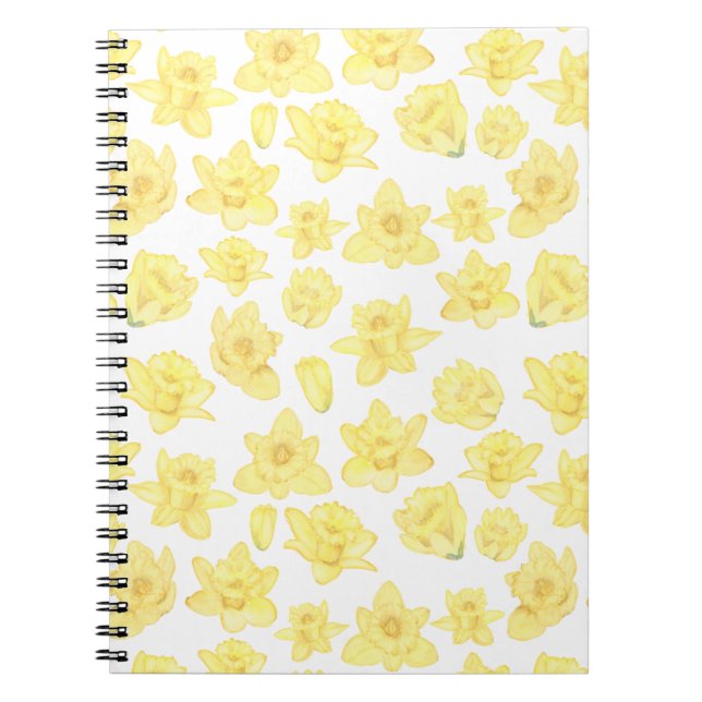 Cuaderno Acuarela Daffodil Ditzy Floral Patterado (Frente)