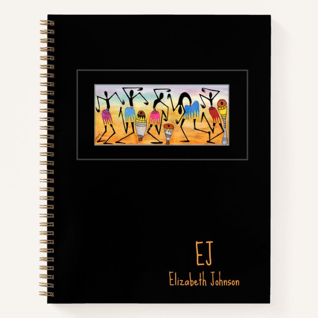 Cuaderno Acuarela, danza africana que calienta el corazón (Anverso)