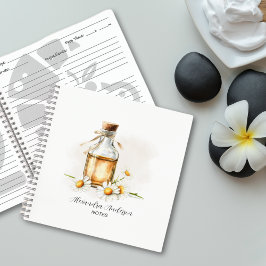 Cuaderno Acuarela De Aceites Esenciales De Chamomile Botáni