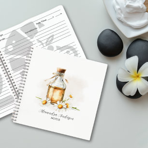 Cuaderno Acuarela De Aceites Esenciales De Chamomile Botáni
