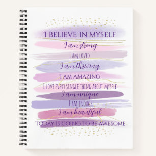 Cuaderno Acuarela de afirmaciones positivas
