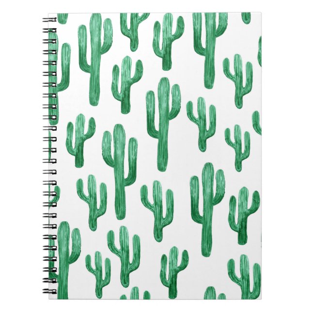 Cuaderno acuarela de cactus: ilustracion dibujado a mano (Frente)