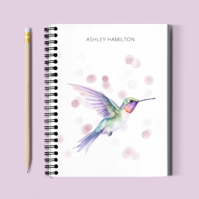 Cuaderno Acuarela de colibrí personalizada (Subido por el creador)