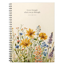 Cuaderno Acuarela de flores silvestres inspiradoras