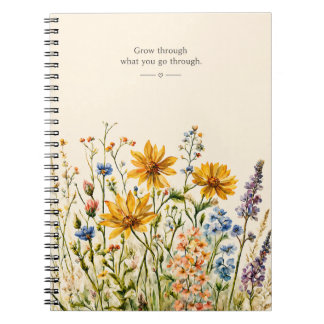 Cuaderno Acuarela de flores silvestres inspiradoras