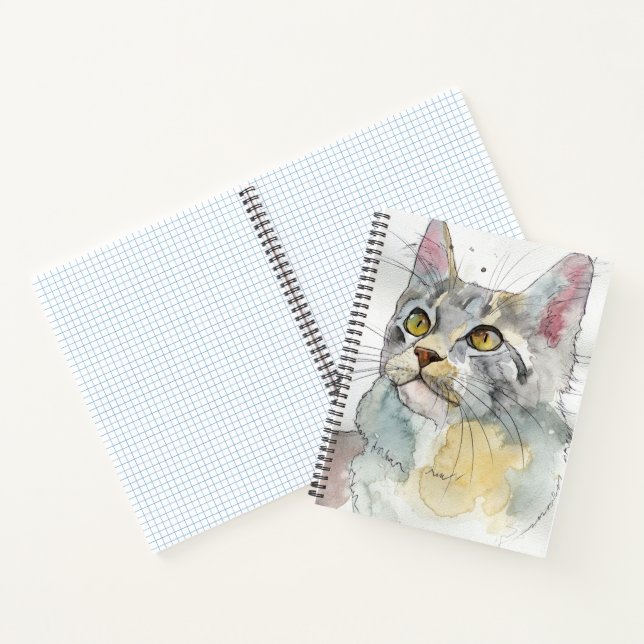 Cuaderno Acuarela de gato (Interior)