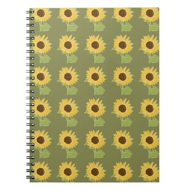 Cuaderno Acuarela de girasol (Frente)