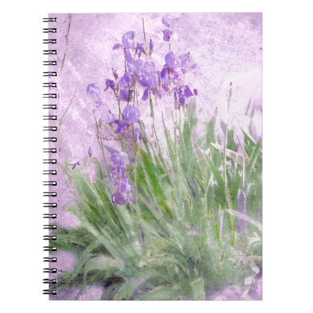 Cuaderno Acuarela de iris morados - (Frente)