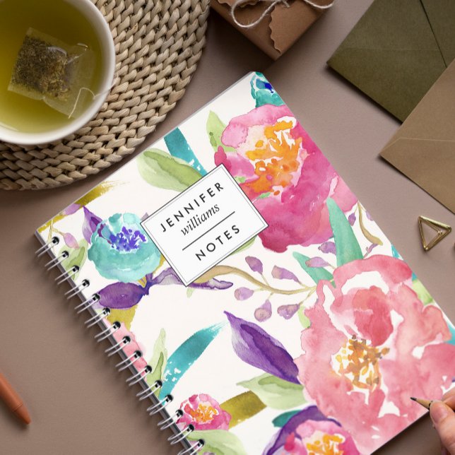 Cuaderno Acuarela de jardín personalizada (Subido por el creador)