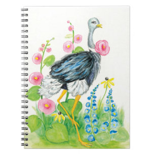 Cuaderno Acuarela de la avestruz subió