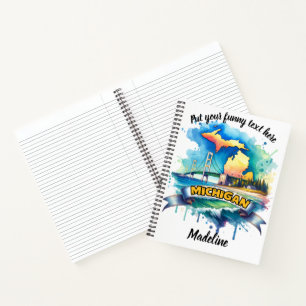 Cuaderno Acuarela de la belleza de Michigan