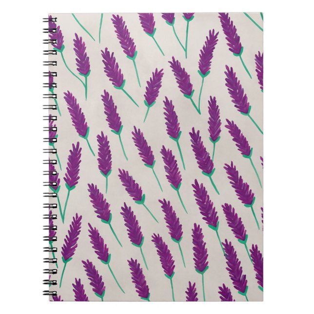 Cuaderno Acuarela de lavanda (Frente)