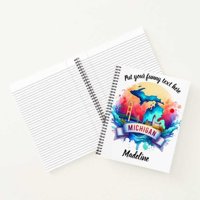 Cuaderno Acuarela de los estados norteamericanos: Michigan (Interior)