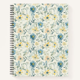 Cuaderno Acuarela de margarita de prado suave