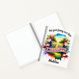 Cuaderno Acuarela de Misisipi al atardecer