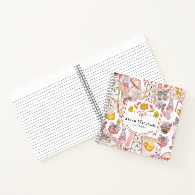 Cuaderno Acuarela de otoño personalizada (Interior)