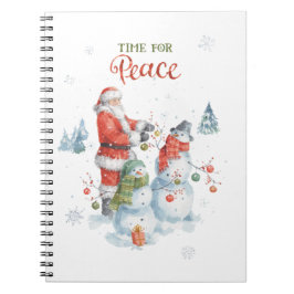 Cuaderno Acuarela de vacaciones de Santa Navidades