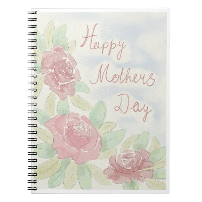 Cuaderno acuarela del día de la madre (Frente)