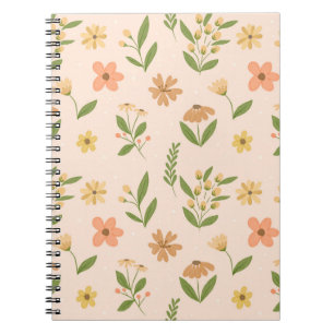 Cuaderno Acuarela dibujada a mano, botánica sin fisuras y c