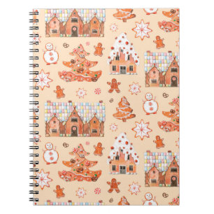 Cuaderno acuarela dibujada a mano patrón transparente de gi