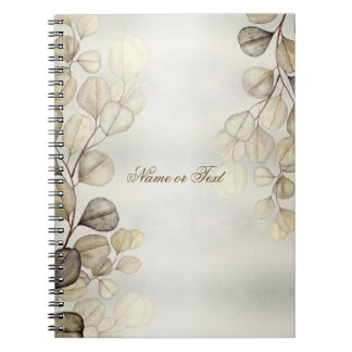 Cuaderno Acuarela Eucalipto Dorado Foliage Brillante Elegan