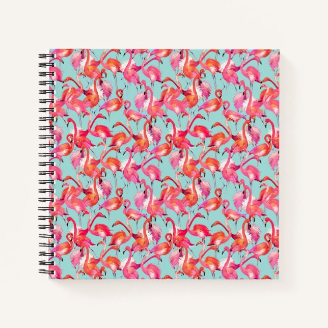 Cuaderno Acuarela Flamingos (Anverso)