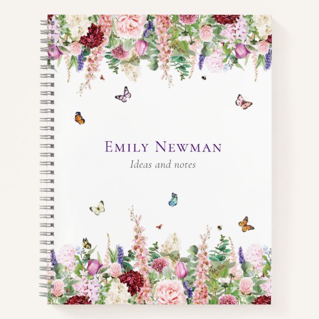 Cuaderno Acuarela Floral (Anverso)