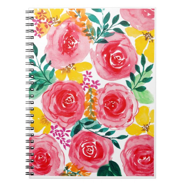 Cuaderno acuarela floral (Frente)
