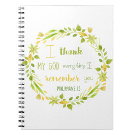 Cuaderno acuarela floral crostia biblia portátil