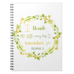 Cuaderno acuarela floral crostia biblia portátil