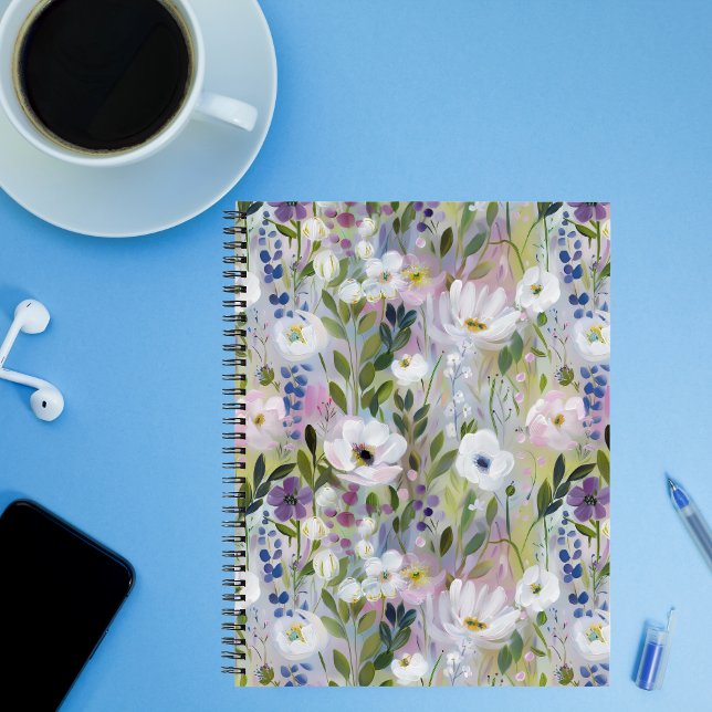 Cuaderno Acuarela Floral de Prado Suave (Subido por el creador)