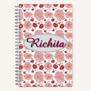 Cuaderno Acuarela floral personalizada y única