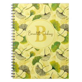 Cuaderno Acuarela Gingko Biloba deja monograma