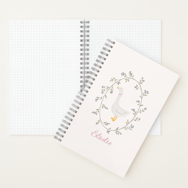 Cuaderno Acuarela Goose Nombre personalizado (Interior)