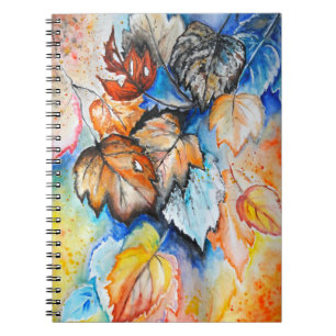 Cuaderno Acuarela - Hojas de otoño
